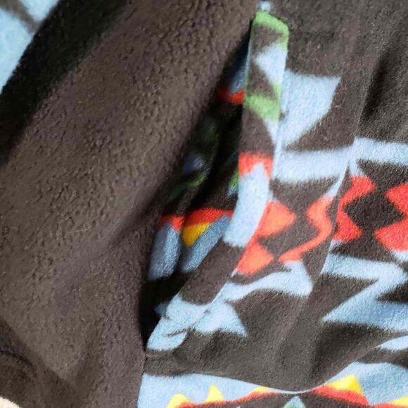 Chaps Sport Fleece Jacket Plus Size 3X Aztec Southwestern Full Zip LS - Picture 6 of 11